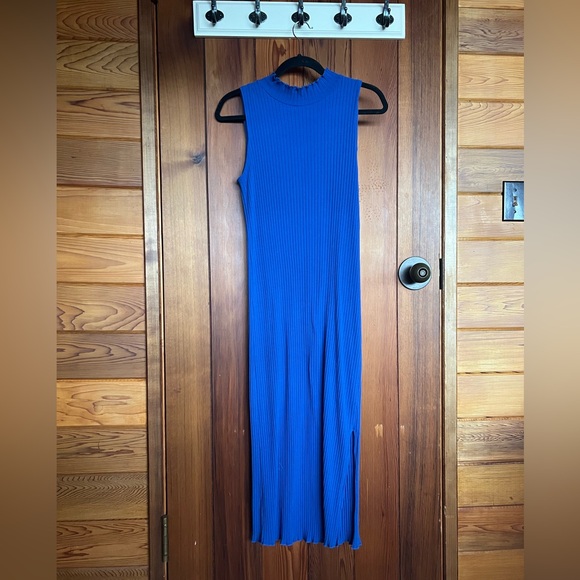 Rails ribbed jersey knit mock neck midi dress. - Picture 1 of 7